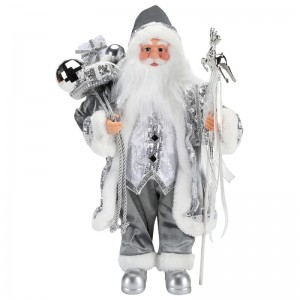 45 ~ 62cm Giáng sinh đứng Santa Claus Trang trí trang trí Bức tượng Bộ sưu tập Vải Holiday Lễ hội Xmas Plush Item