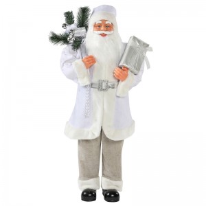 30 ~ 110cm Christmas White State Santa Claus Gift Bag Trang trí trang trí Lễ hội Holiday Bức tượng Bộ sưu tập Xmas truyền thống